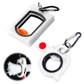 EsiFare Cable Tie Holder [Set of 2] Cable Tie Organizer, Inslock Holder, Fluorescent Cable Tie Holder for Wire Organization, Reusable Luminous Zip Tie Organizer, Wire Management, Lumbar Tool