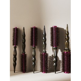 제이끌레르 핑크 열판 헤어 돈모 롤빗 Pink Flat Hair Donmo Roll Brush