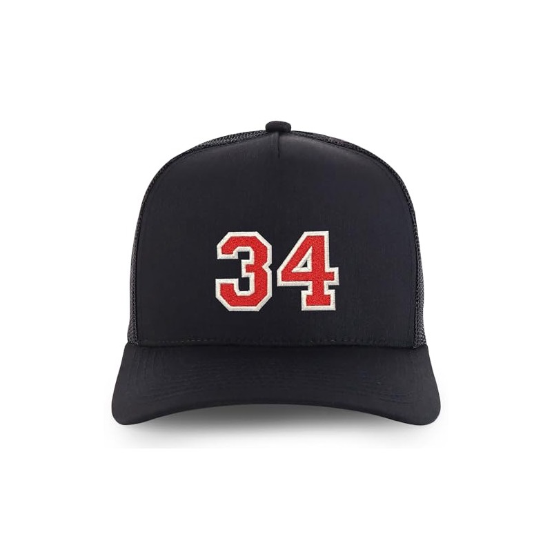 Trendy Apparel Shop Number 34 Varsity Font Embroidered 5 Panel