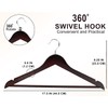 Utopia Home Premium Wooden Hangers 30 Pack - Durable &