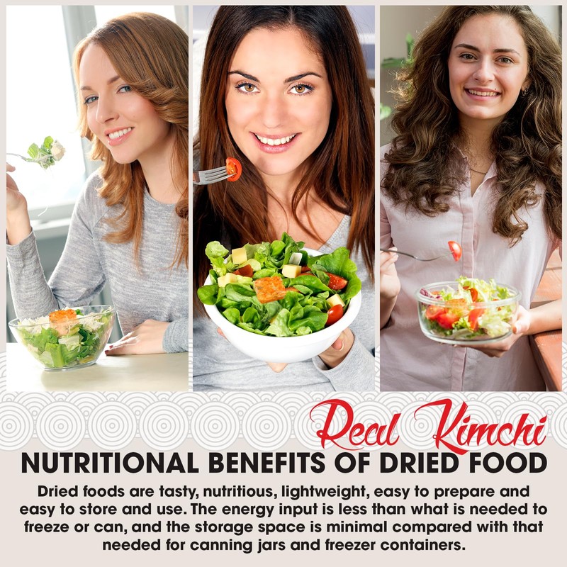 8 Pack of 0.35oz Dehydrated Dried Kimchi Block Addung Ramen