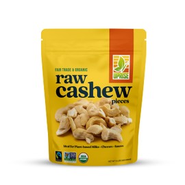 Fair Trade Organic Cashew Pieces (1.5 lb) – Raw, Unsalted, Non-GMO, Gluten-Free, Ethically Sourced for Cashew Milk, Cheese, Butter, Vegan Recipes, Sauces, Plant-Based Cooking, Baking & Meal Prep