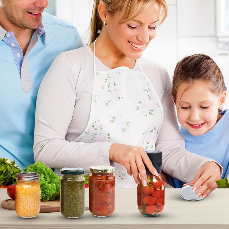 Electric Mason Jar Vacuum Sealer Suitable for Regular and Wide