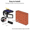 Outdoor Motion Sensor Light Solar Powered 3 Adjustable Heads IP65