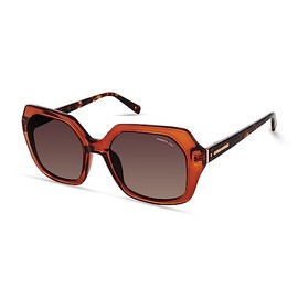 Kenneth Cole New York Women's Kc5748f Sunglasses, Shiny Dark Brown/Gradient Brown, 57/17/135