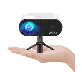 VISSPL Mini Projector with WiFi and Bluetooth Full HD 1080P Projector Portable Outdo...
