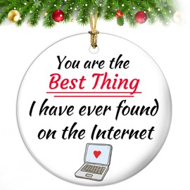 2024 Wedding Gifts for Couples,Couple Christmas Ornament, for Him,Her,Husband,Wife,Gifts for Girlfriend Boyfriend on Christmas,Valentines,Romantic Gifts for Couple Ceramic Ornament