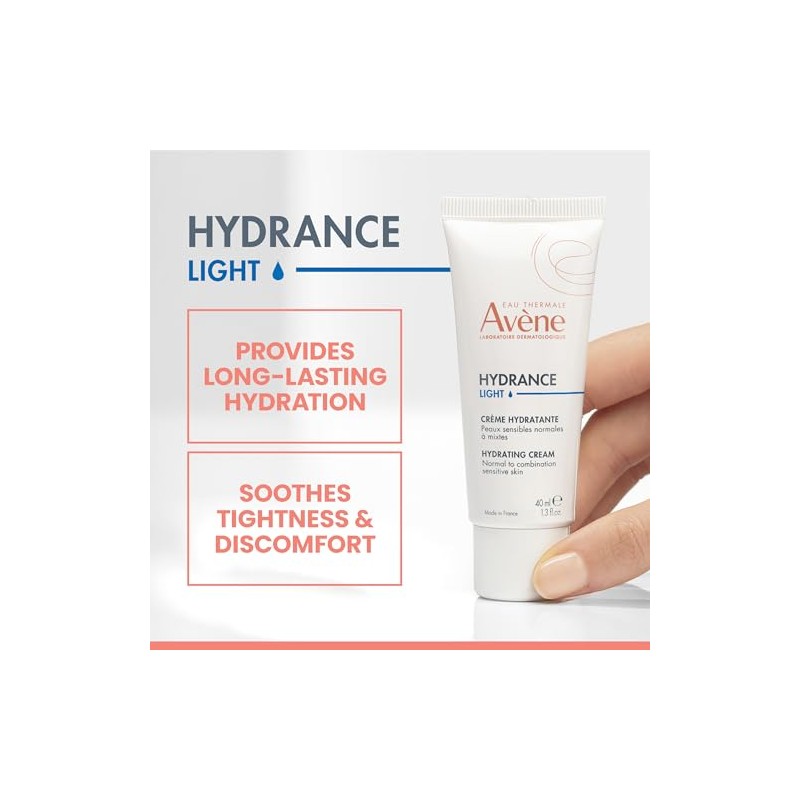 Eau Thermale Avene Hydrance LIGHT Hydrating Emulsion, Daily Face Moisturizer