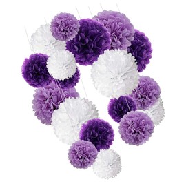 CAXUSD 18pcs Paper Flower Ball Decorations Honeycomb Paper Balls Party Decorations Wedding Birthday Home Bar Shop