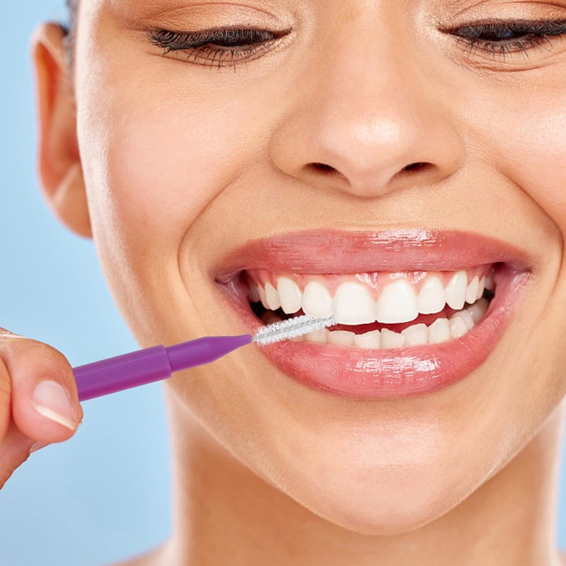 ULTECHNOVO 100piezas Cepillos Interdentales Para Limpieza De Brackets Herramienta De