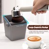 HOMEE Rectangular Espresso Knock Box,Large Capacity & Non-Slip Base Coffee
