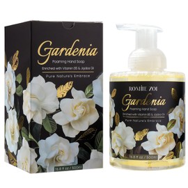 ROMIIE ZOI Foaming Hand Soap with Gift Box- Gardenia - Biodegradable Formula Moisture & Revitalize - 500ml/ 16.8oz