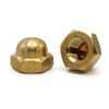Cap Nuts Brass - #12/24 (3/8" Flats x 11/32" Height)