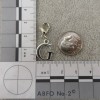 Pemby Studio Initial CAPITAL LETTER G Charm Zipper Pull Keychain