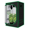 Green Hut Indoor Grow Tent 48"x24"x60" 600D Mylar Hydroponic for