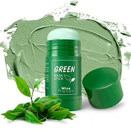Bluemega Mascarilla en Barra para la Cara con Extracto de Té Verde  Removedor de Puntos Negros, Hidratante Facial,,Mascarilla facial antioxidant,...  