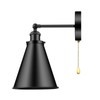 VinTopsh Industrial Farmhouse Wall Sconce with Pull Chain Switch, Metal