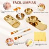 Brocha Doble Para Ceja Con Cepillo Pincel Cosmético 1pz Full