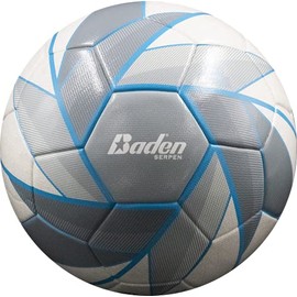 Baden Low Bounce Futsal Practice Ball (Size 3) Grey/White/Blue