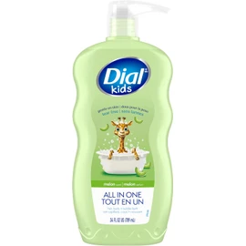 Dial Kids 3-in-1 Wash – Hair, Body & Bubble Bath – Melon Scent, 709mL