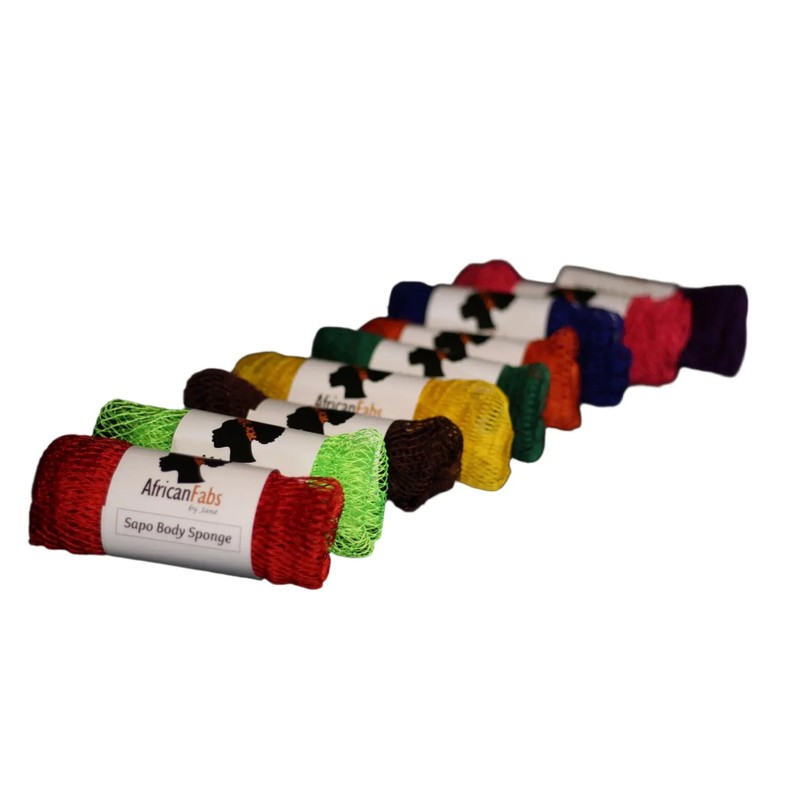 African Net Sponge Sapo Honey Yellow