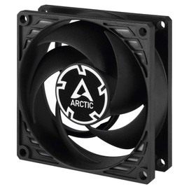 ARCTIC P8 Silent - PC Fan, 80mm Case Fan, Pressure-optimised, Very Quiet Motor, Computer, Fan Speed: 1600 RPM - Black