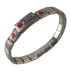 Gadow Jewelry Brilinta Blood Thinner Medical Bracelet Adjustable Stretchy Any Size
