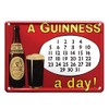 Guinness Metal Sign With Calendar Design (20Cm X 30Cm)