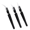 3 PCS Precision Reverse Ceramic Tweezers Kit, Pointed Electronic Tweezers,