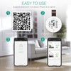 Wireless Thermometer Hygrometer, ORIA Mini Bluetooth 5.0 Humidity Temperature Sensor