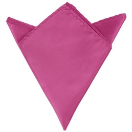 Elerevyo Men's Foldable Handkerchiefs Satin Shiny Solid Color Pocket Square for Suit Formal One Size Purple