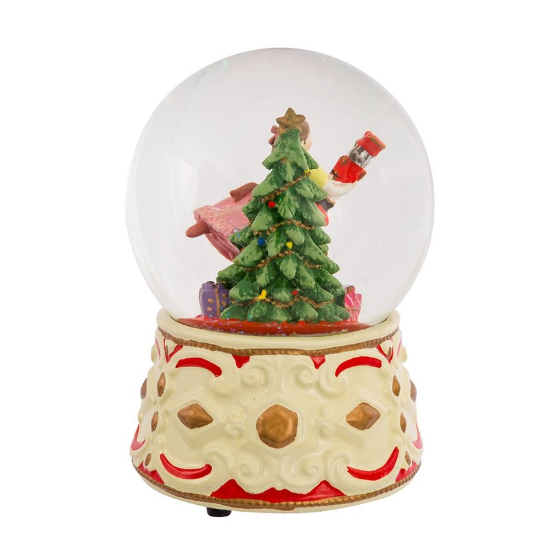 Kurt Adler Clara Musical Water Globe with Nutcracker , 5.5-Inch