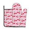 Y2K Heart Cherry Oven Mitts and Pot Holders Sets Hot