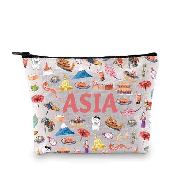 Zuo Bao Asian Lover Cosmetic Bag Asian Travel Cherry Blossom