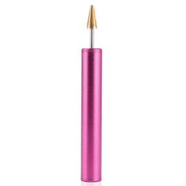 DIY Leather Edge Dye Pen, Stainless Steel Top Edge Dye Roller Pen, Applicator Leather Edge Roller Pen, Leather Edge Pen Edge Colour Edge Brass Roller DIY Edge Treatment (Red)