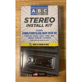 Scosche  Scosche Stereo Install Kit FCJ2076 Ford/Chrysler/Jeep 1974-01 Single, ISO DIN
