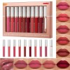 10 Pcs Brillos Labiales Mixed Impermeables Larga Duracion