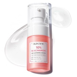 SKINTIFIC Sérum de niacinamida al 10 con alfa arbutina, ceramida y centella asiática ilumina la piel y mantiene la barrera cutánea                    