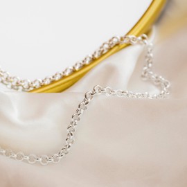 Tuscany Silver Round Belcher Chain Necklace of 61 cm/24-inch