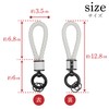 Kirakira Punpummaru Leather Key Chain Braided Key Leather Strap for