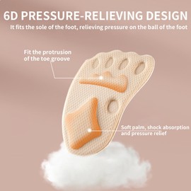 Metatarsal Pads Women, 4 Pairs Ball of Foot Cushions for Women, Non Slip Heel Grips Liners, High Heel Inserts for Women, Shoe Pads Inserts, Shoe Gummies for Heels, Foot Pads for Balls of Feet