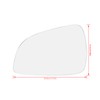Car Rearview Mirror Glass Left Good Reflectivity Temperature Resistance Replacement