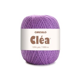 Circulo Clea - Hilo de ganchillo fino tamaño 10-8/2 perfecto para tejer - 100% algodón brasileño mercerizado (paquete de 1 bola) - 5.5 onzas, 1094 yardas - Color: 6399 - Azalea