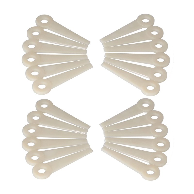 Pack of 24 Plastic Cutting Blades, Plastic Grass Trimmer Blades