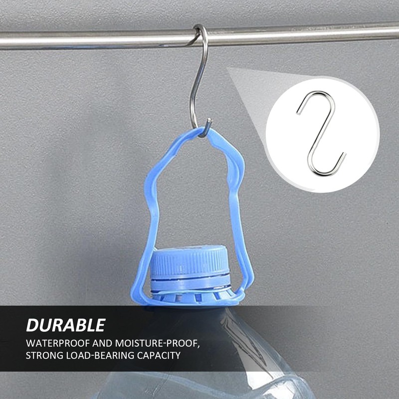 MEMOFYND 20 Pcs S Shape Metal Hooks, Kitchen Hooks, Bedroom
