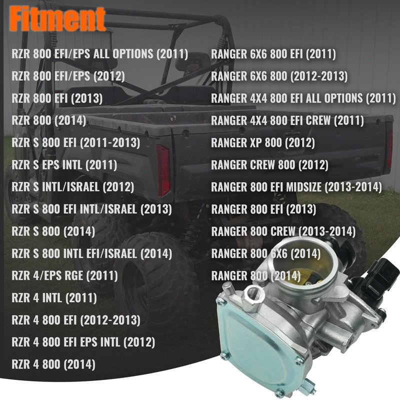 OEKITS 1204195 Throttle Body for Polaris Ranger 800/800 EFI/XP 800/CREW