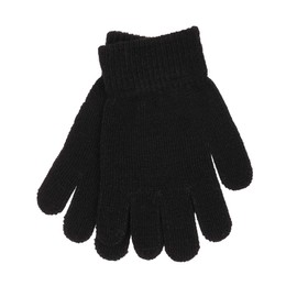 Thingimijigs 6 Pairs Boys Thermal Knitted Stretch Gloves - Black, Grey, Orange