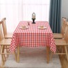 Red Gingham Checkered Table Cloth - Self Cutter Picnic Durable