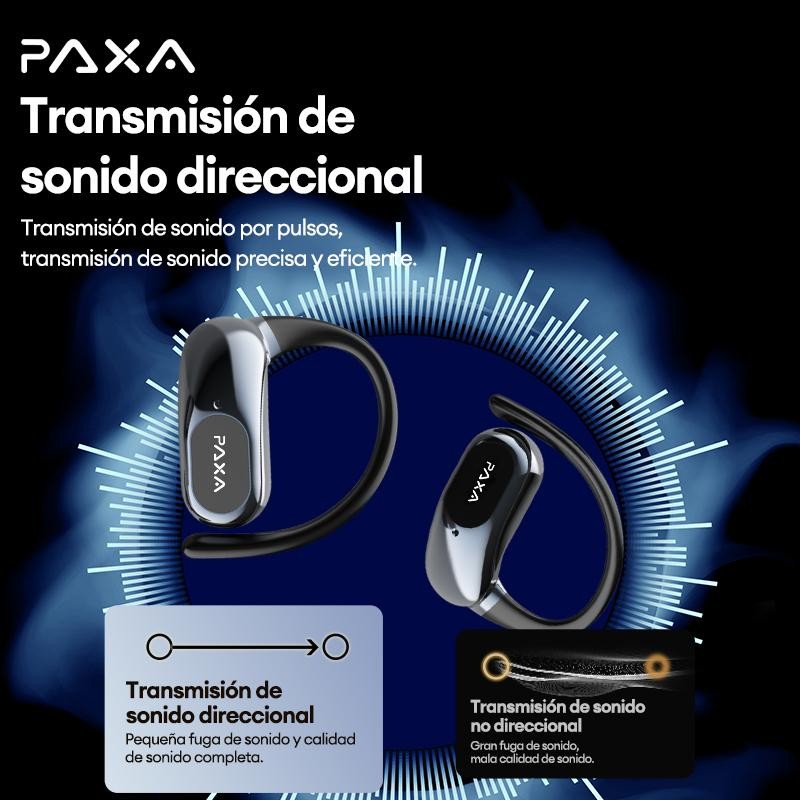 PAXA OpenAir Ultra Full-Color Touch Display Bluetooth Earbuds Dynamic Stereo