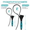 XUNTUI 2-Pack Adjustable Rubber Strap Wrench Set, 4" & 6",
